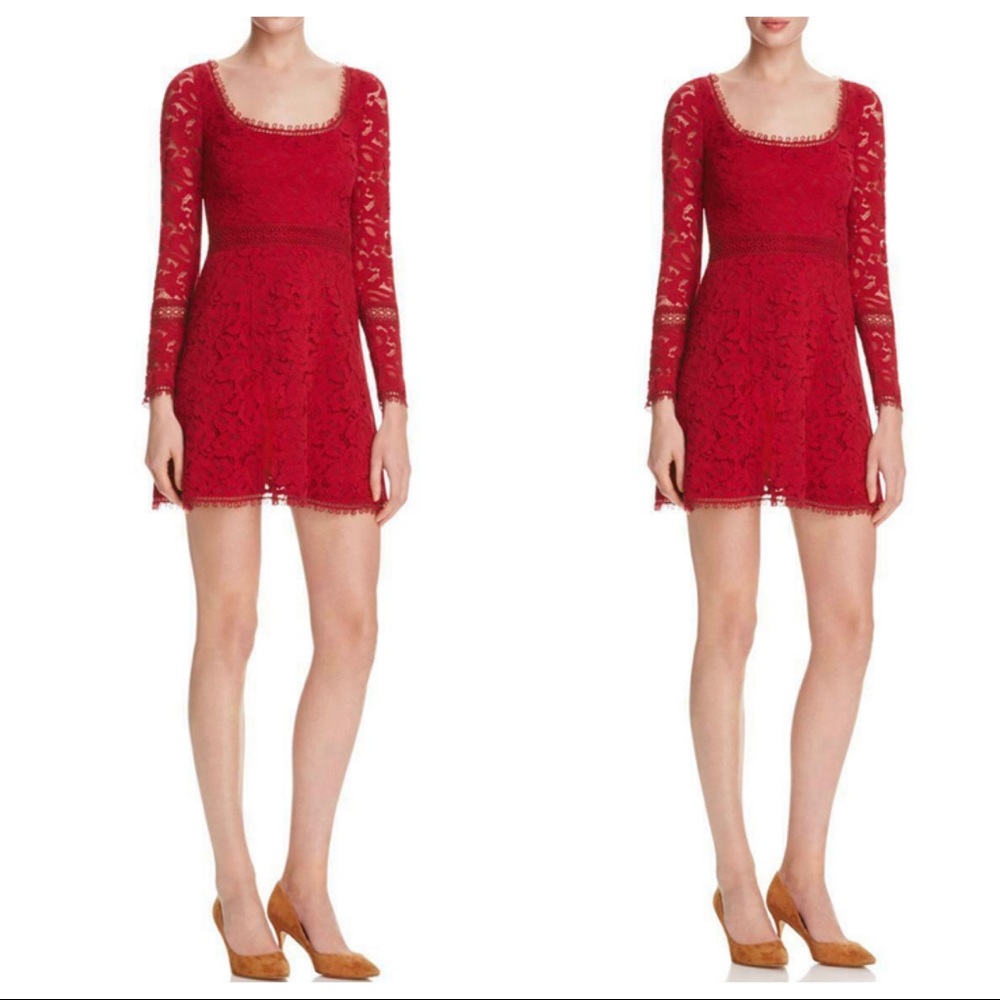 Nicholas Lace A-Line Cocktail Dress